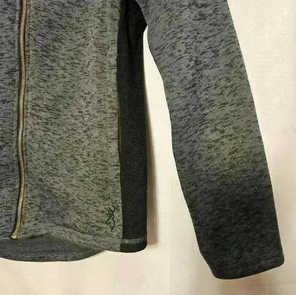Browning Womens Gray & Black 100% Polyester Jacket Large - Picture 6 of 11